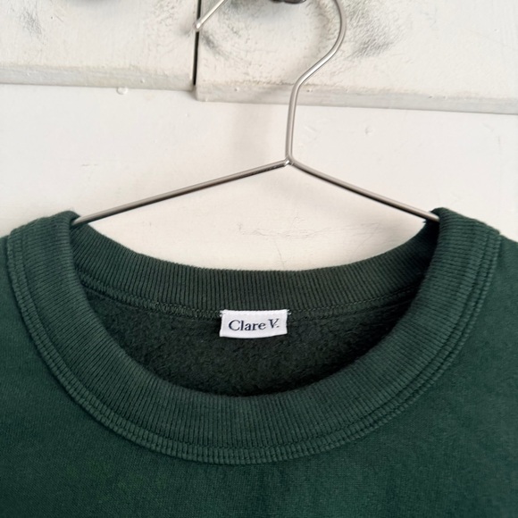 Clare V Forest Oversized Oui Sweatshirt - Picture 6 of 7